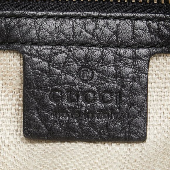 GUCCI Greenwich Bag 257050 Black Leather Black Women's GUCCI - Picture 5 of 8
